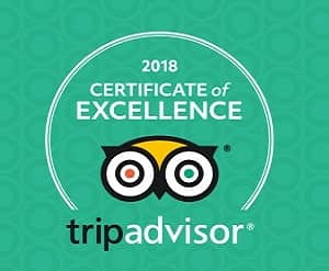 Tripadvisor Certificate of excellence 2018
